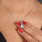 Personalized Granddaughter Gift From Grandma - You're Adored And Loved - Alluring Beauty Necklace