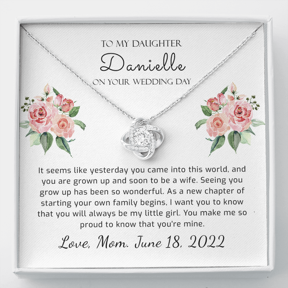 Gift from mom to daughter on wedding deals day