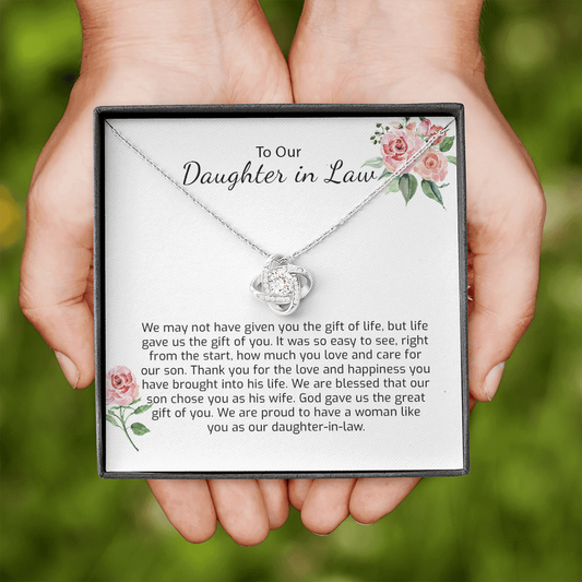 To Our Daughter-In-Law Gift On Wedding Day From Mother & Father In Law - Future Daughter In Law Rehearsal, Wedding Gift For Bride - 1257990075