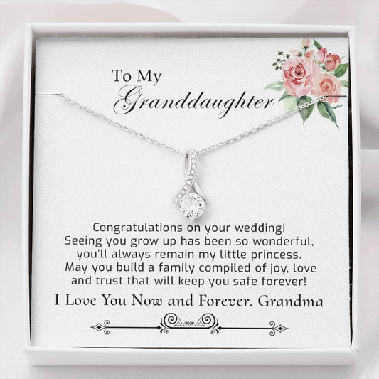You'll Always Remain My Little Princess - Wedding Gift for Granddaughter from Grandmother - Alluring Beauty Necklace
