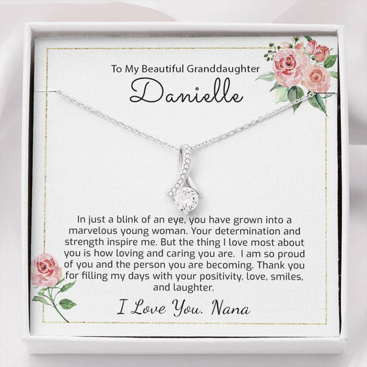 Personalized Granddaughter Gift From Grandma - You've Grown To a Marvelous Woman - Alluring Beauty Necklace
