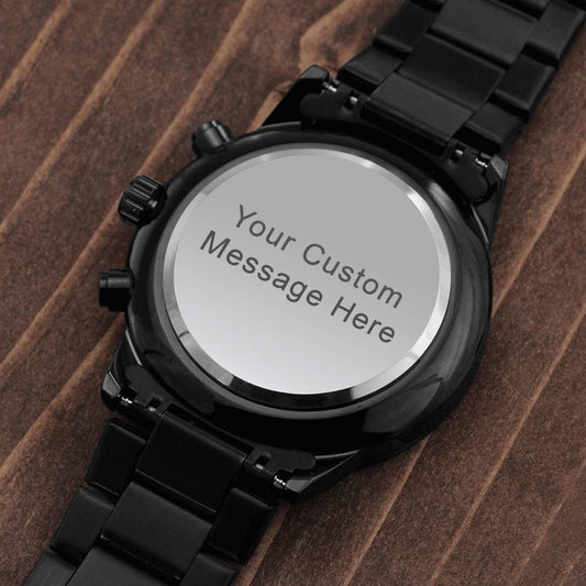 Custom Engraved Chronograph Watch - Men Luxury Watch