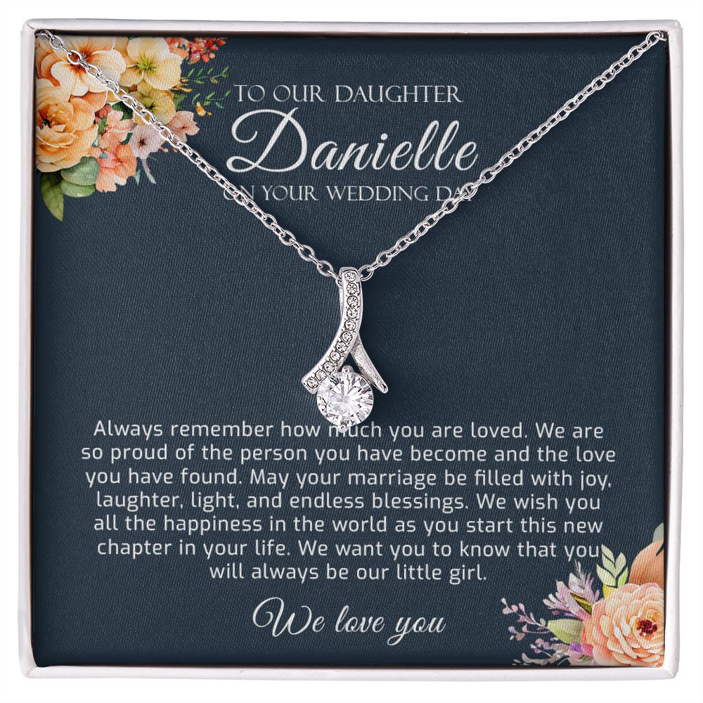 Personalized Wedding Gift for Daughter from Mom and Dad, Bride Gift From Parents, Daughter Gift on Wedding Day, Our Daughter on Your Wedding - 1439295794