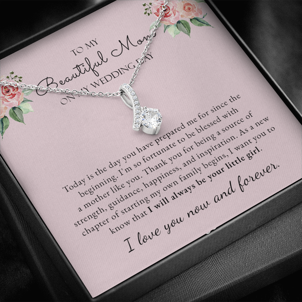To My Mother On My Wedding Day - Mother of The Bride Gift from Bride, Gift from Daughter -Sentimental Keepsake Gift for Mom -Wedding Jewelry - 1288449259