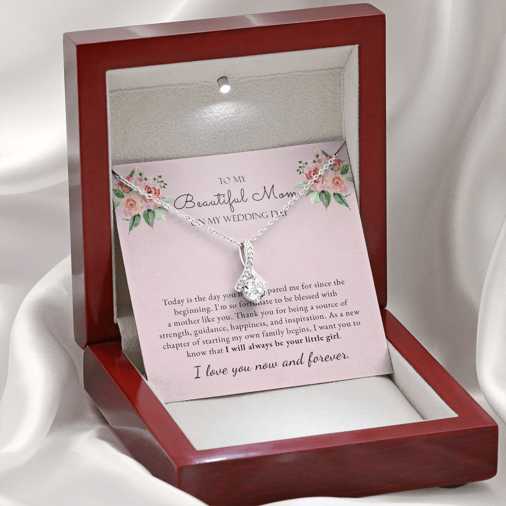 To My Mother On My Wedding Day - Mother of The Bride Gift from Bride, Gift from Daughter -Sentimental Keepsake Gift for Mom -Wedding Jewelry - 1288449259
