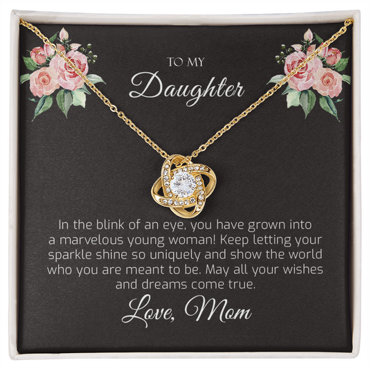 Daughter Gift From Mom - Necklace Gift For Daughter From Mom - To My Daughter Gift From Mom and Dad, Birthday Gift, Christmas Gift, Grown Up - 1274127163