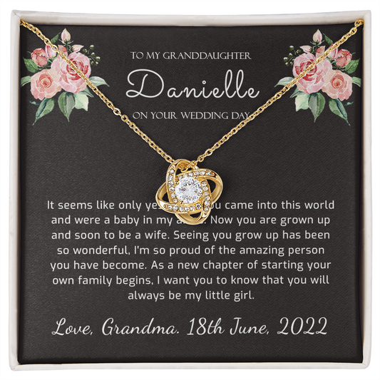 To My Granddaughter On Her Wedding Day Gift From Grandmother - Wedding Gift for Granddaughter From Grandma - Granddaughter Wedding Gift - 1260186204
