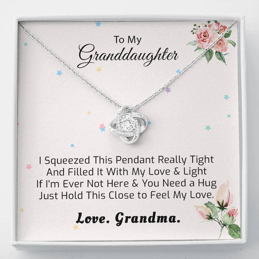 Granddaughter Gift from Grandma - I Squeezed This Pendant - Love Know Necklace