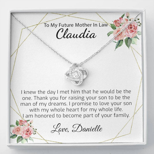 Personalized Gift for Mother of The Groom from Bride - Necklace Gift for Mother of The Groom - Bride to Mother in Law Gift on Wedding Day - 1096276744
