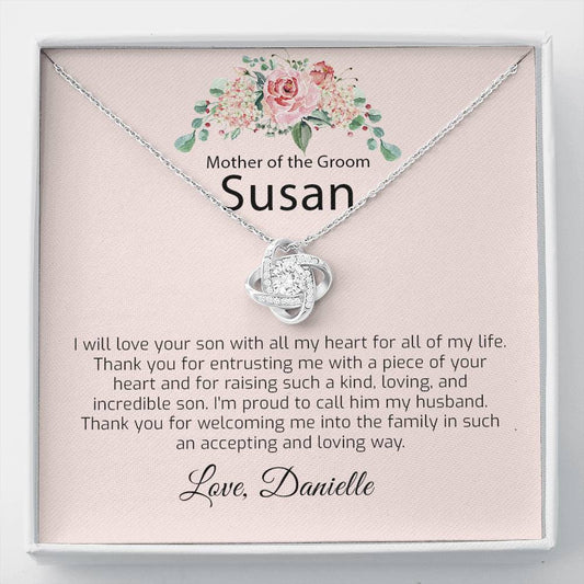 Personalized Mother of The Groom Gift from Bride - Necklace Gift From Bride To Mother of The Groom - Mother in Law Gift on Wedding Rehearsal