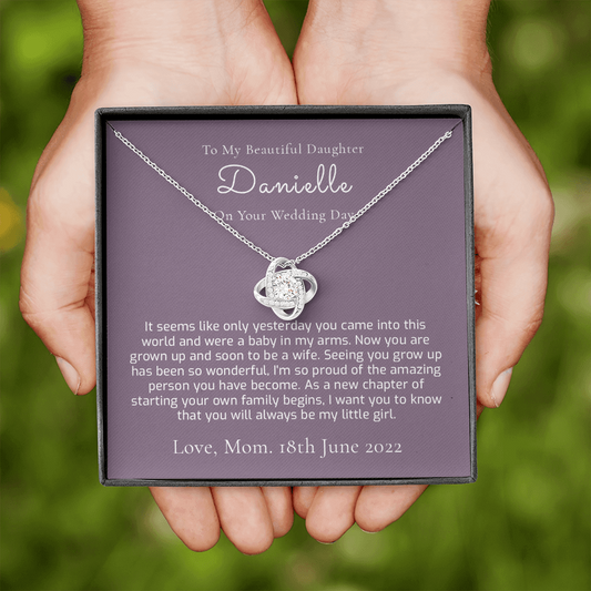 Personalized Gift For Daughter On Her Wedding Day From Mother Of The Bride - Bride Gift From Mom - Wedding Day Gift For Daughter From Mom - 1244464640