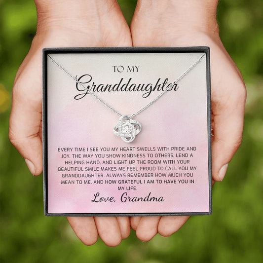 Granddaughter Gift from Grandma - Sincere Gift From Grandparents, Necklace Gift for Granddaughter from Grandmother - Birthday, Graduation - 1431608223