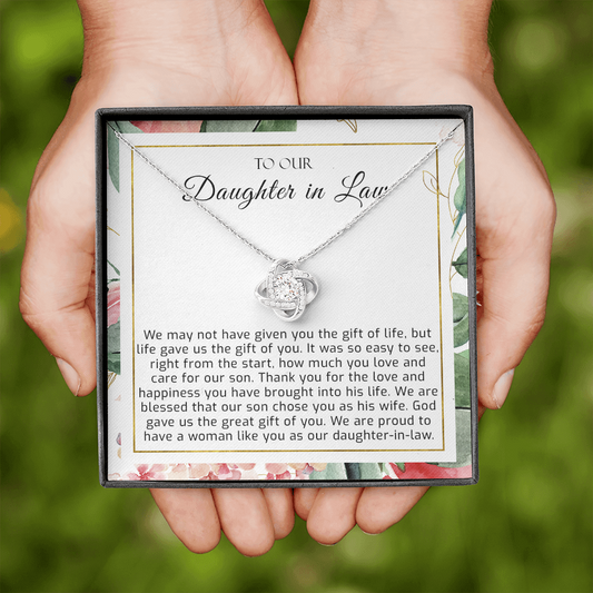 To Our Daughter-In-Law Gift On Wedding Day From Mother & Father In Law - Future Daughter In Law Rehearsal, Wedding Gift For Bride, Son Wife - 1257995043