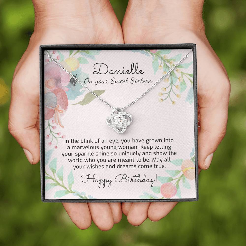 Daughter Necklace, Sweet 16 Gift Necklace, Sweet Sixteen Birthday, 16T –  Rakva