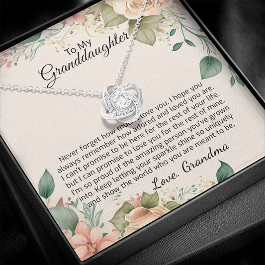 To My Granddaughter Gift from Grandma - Granddaughter Necklace Gift for Granddaughter from Grandmother - Granddaughter Jewelry Birthday Gift - 1422450503