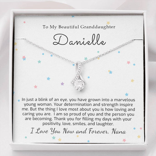Personalized Granddaughter Gift From Grandma - You Inspires me - Alluring Beauty Necklace