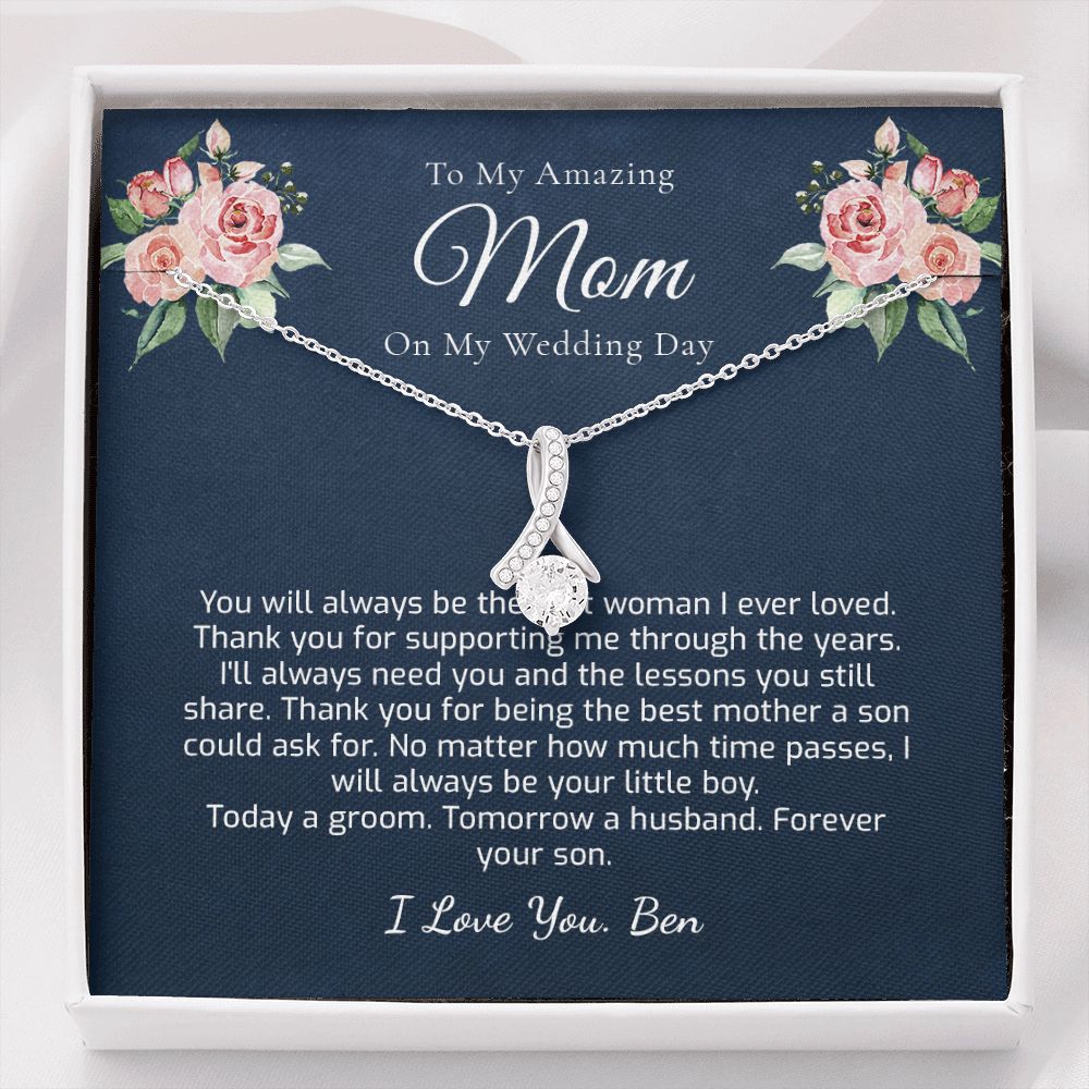 Mother Of The Groom Gift From Son, Groom To Mother Gift On Wedding Day - Gift from Groom To Mom - Gift for Mom Wedding Gift From Son - 1304570035