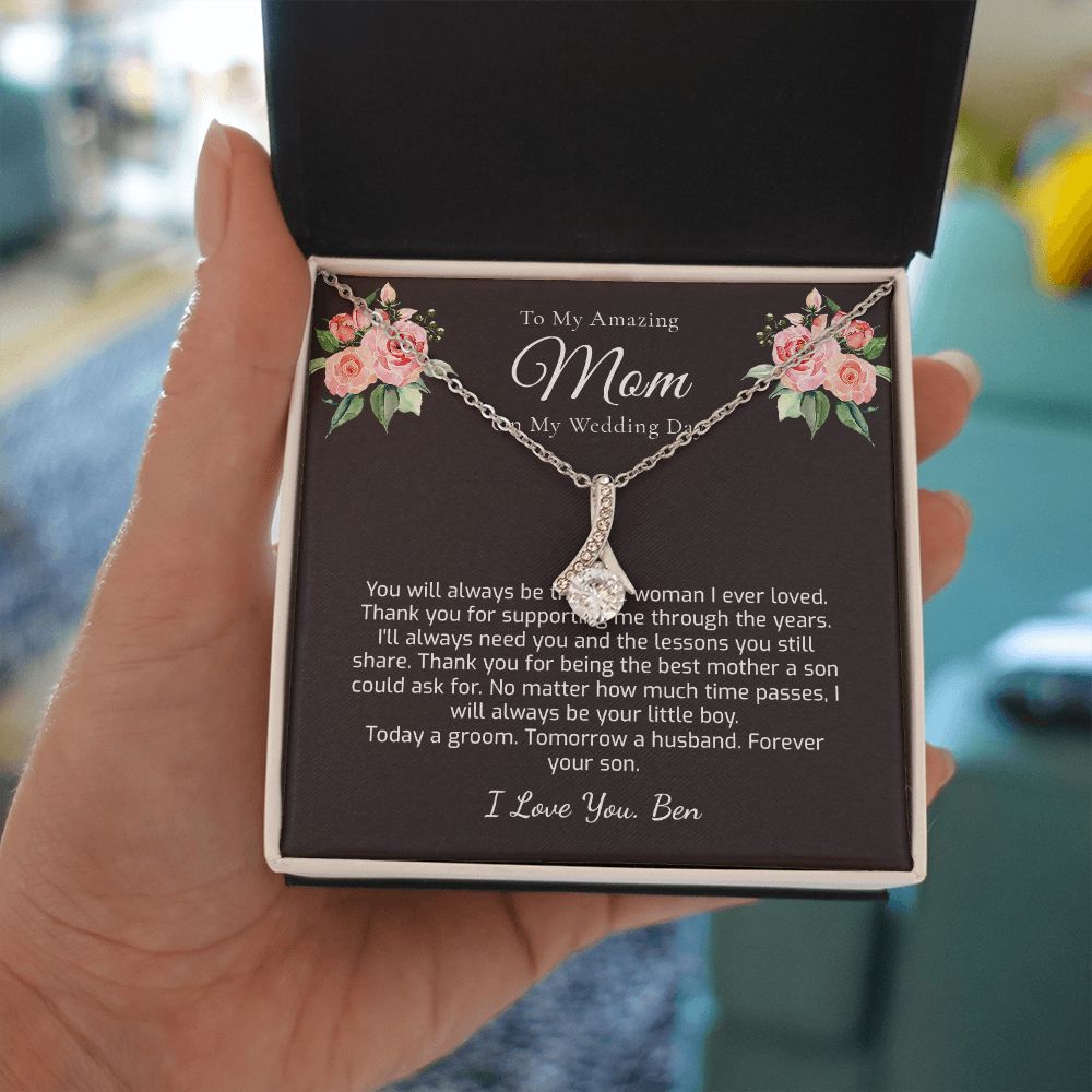 Mother Of The Groom Gift From Son, Groom To Mother Gift On Wedding Day - Gift from Groom To Mom - Gift for Mom Wedding Gift From Son - 1290540784