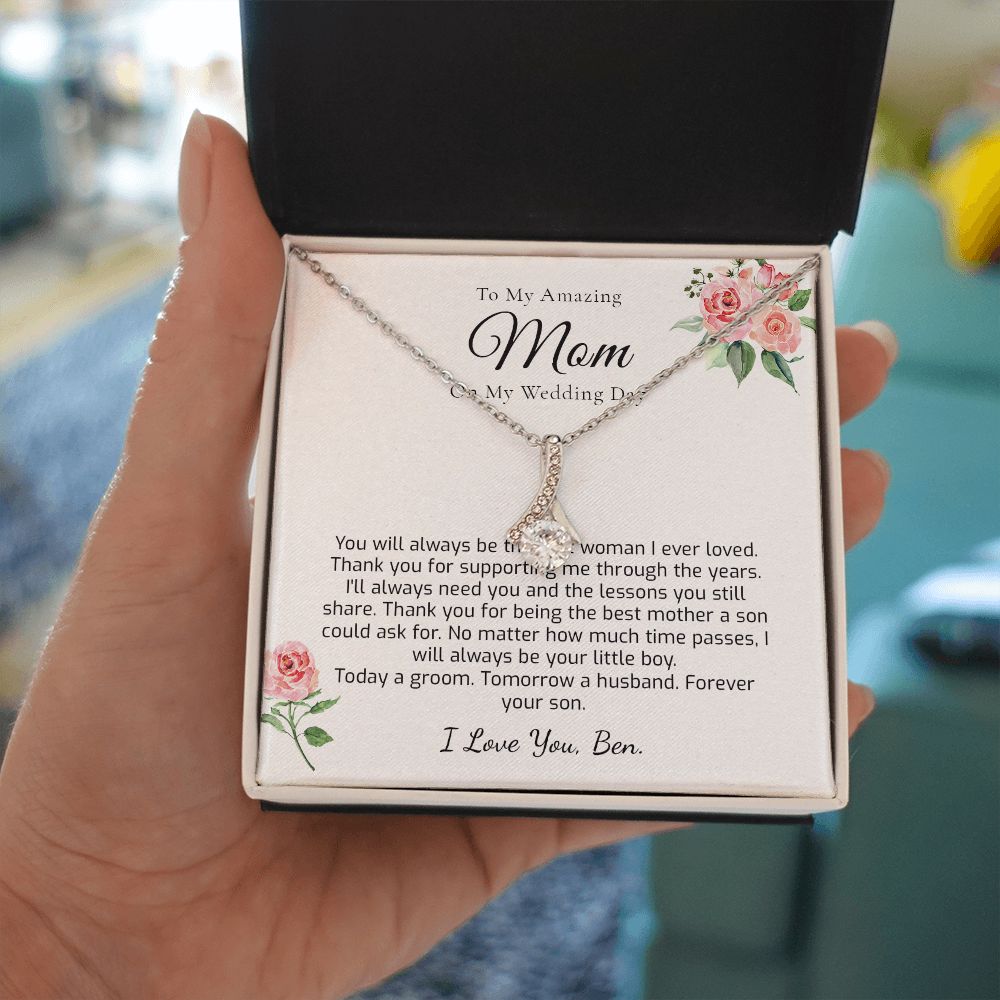 Mother Of The Groom Gift From Son, Groom To Mother Gift On Wedding Day - Gift from Groom To Mom - Gift for Mom Wedding Gift From Son - 1290541422